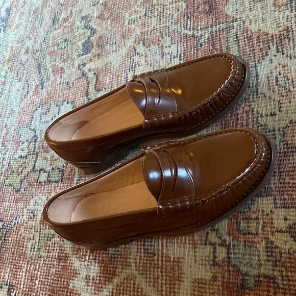 J.crew Winona penny loafers in spazzolato leather BA190